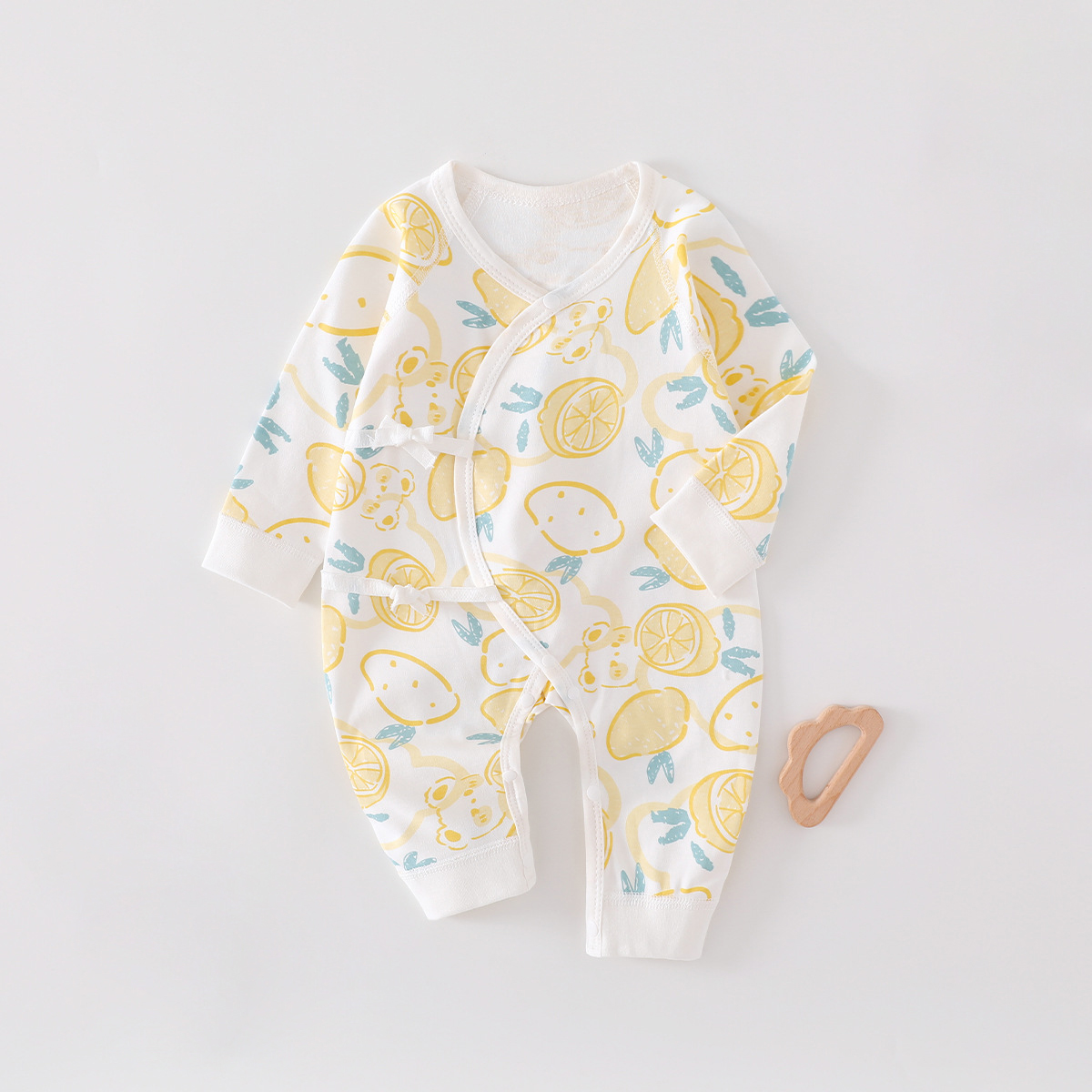 Baby Lemon Kimono Romper