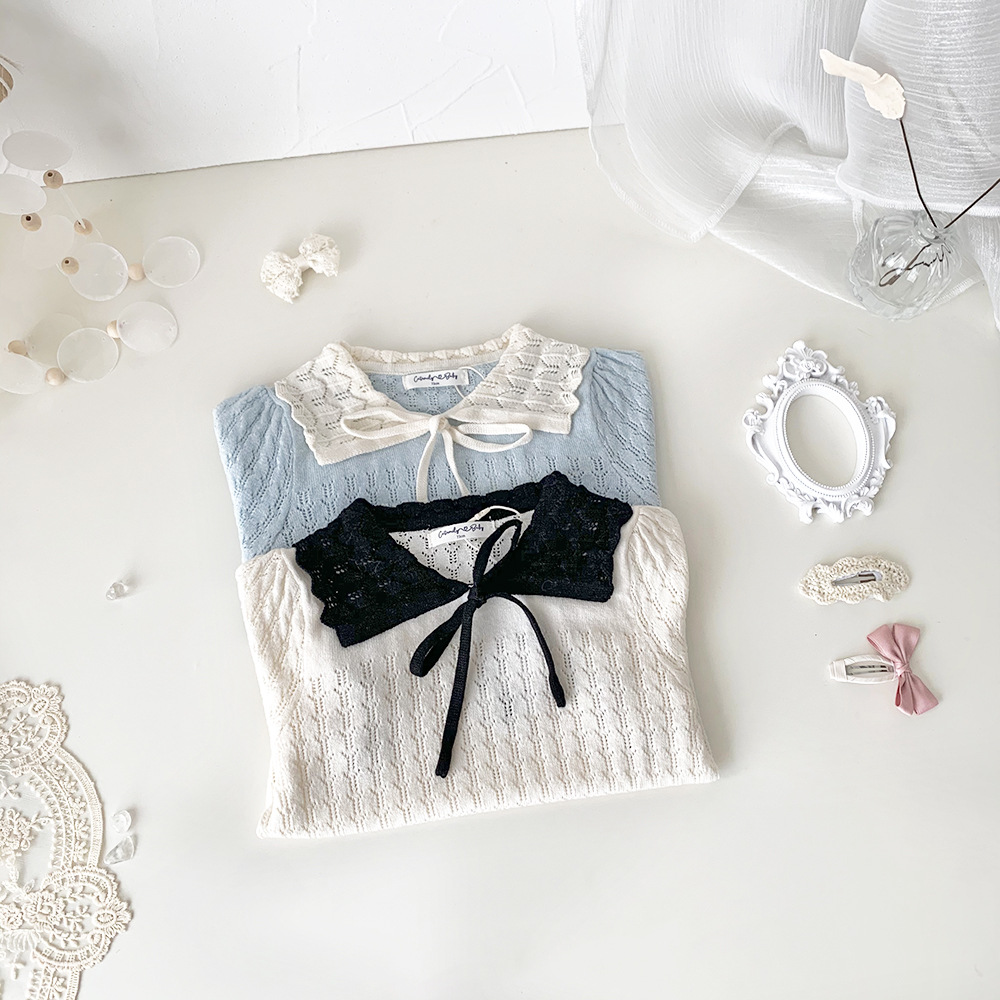 Baby Toddler Girl Lapel Sweater