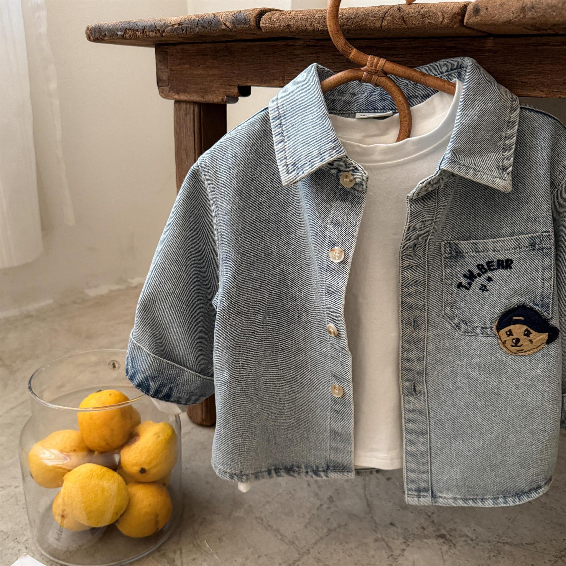 Kid Boy Denim Bear Jacket