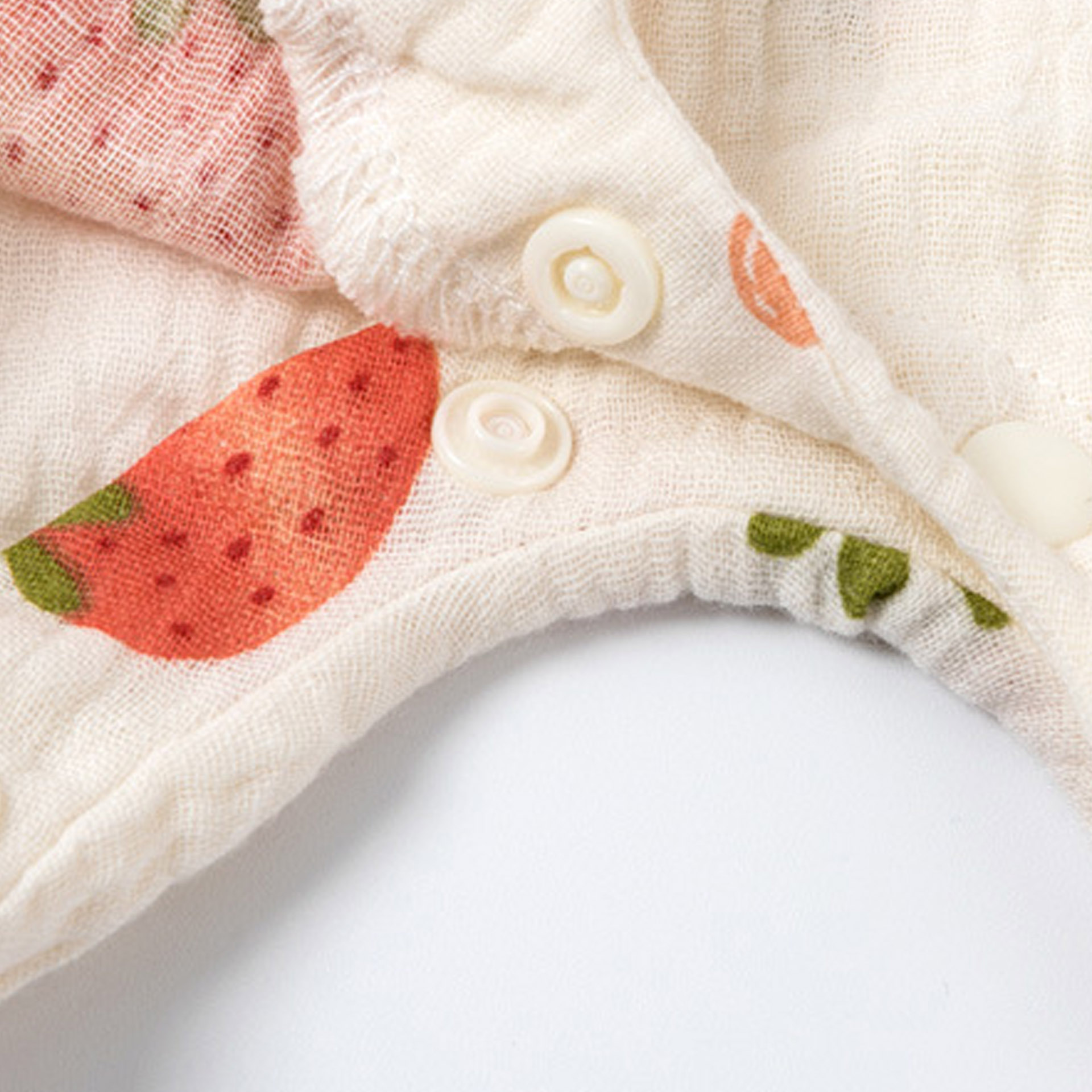 Baby Strawberry White Romper With Hat