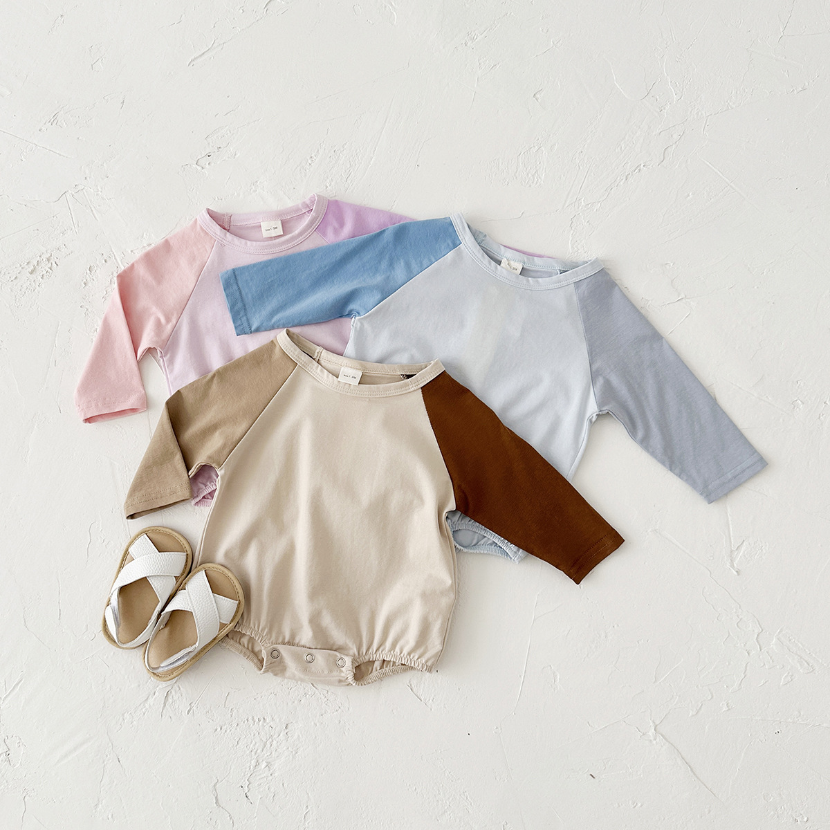 Baby Contrast Color Bodysuit