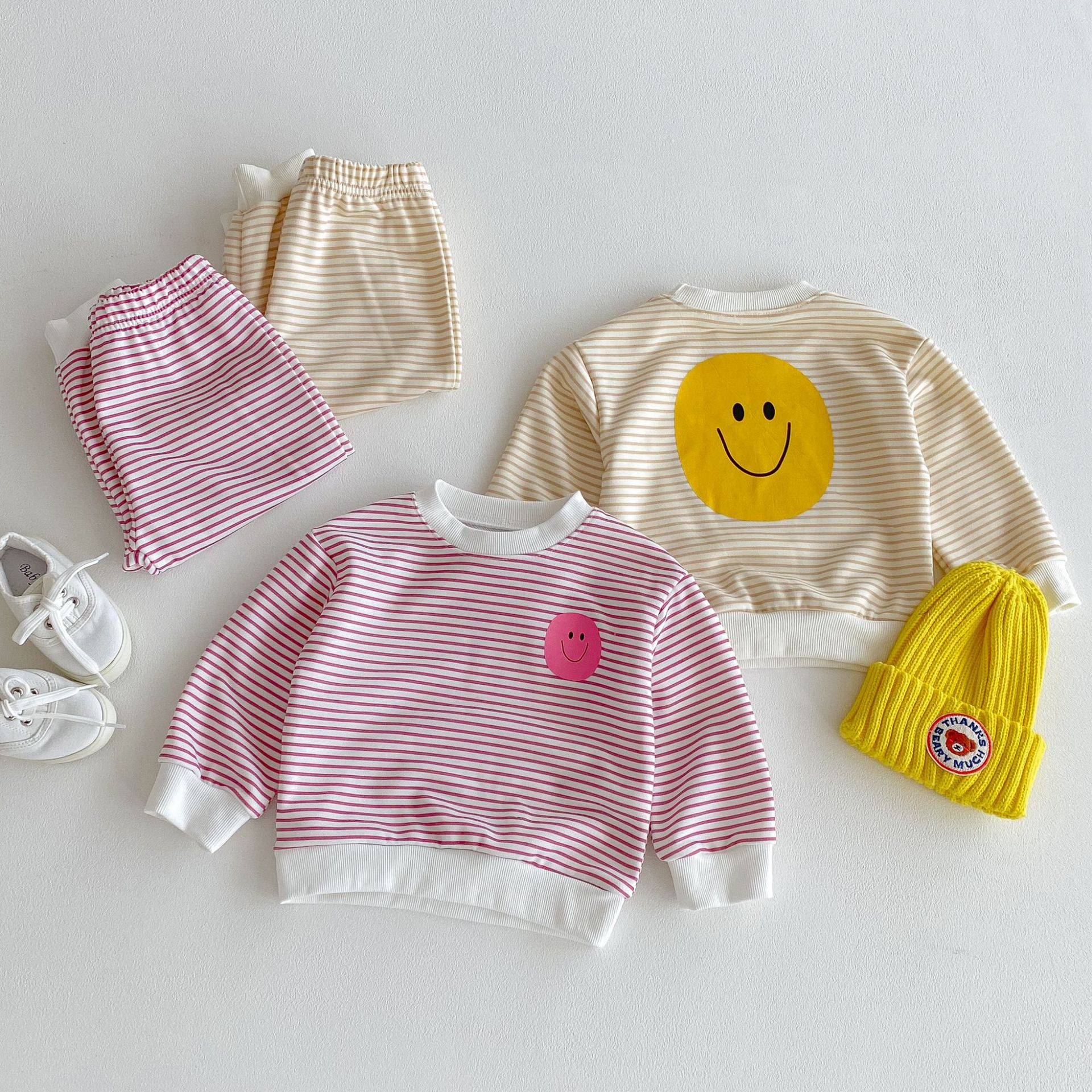 Toddler Smiley Stripe 2 Piece Set