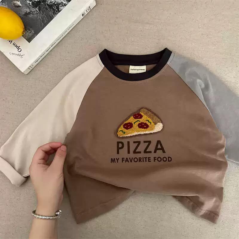 PIZZA Toddler Embroidery T-shirt