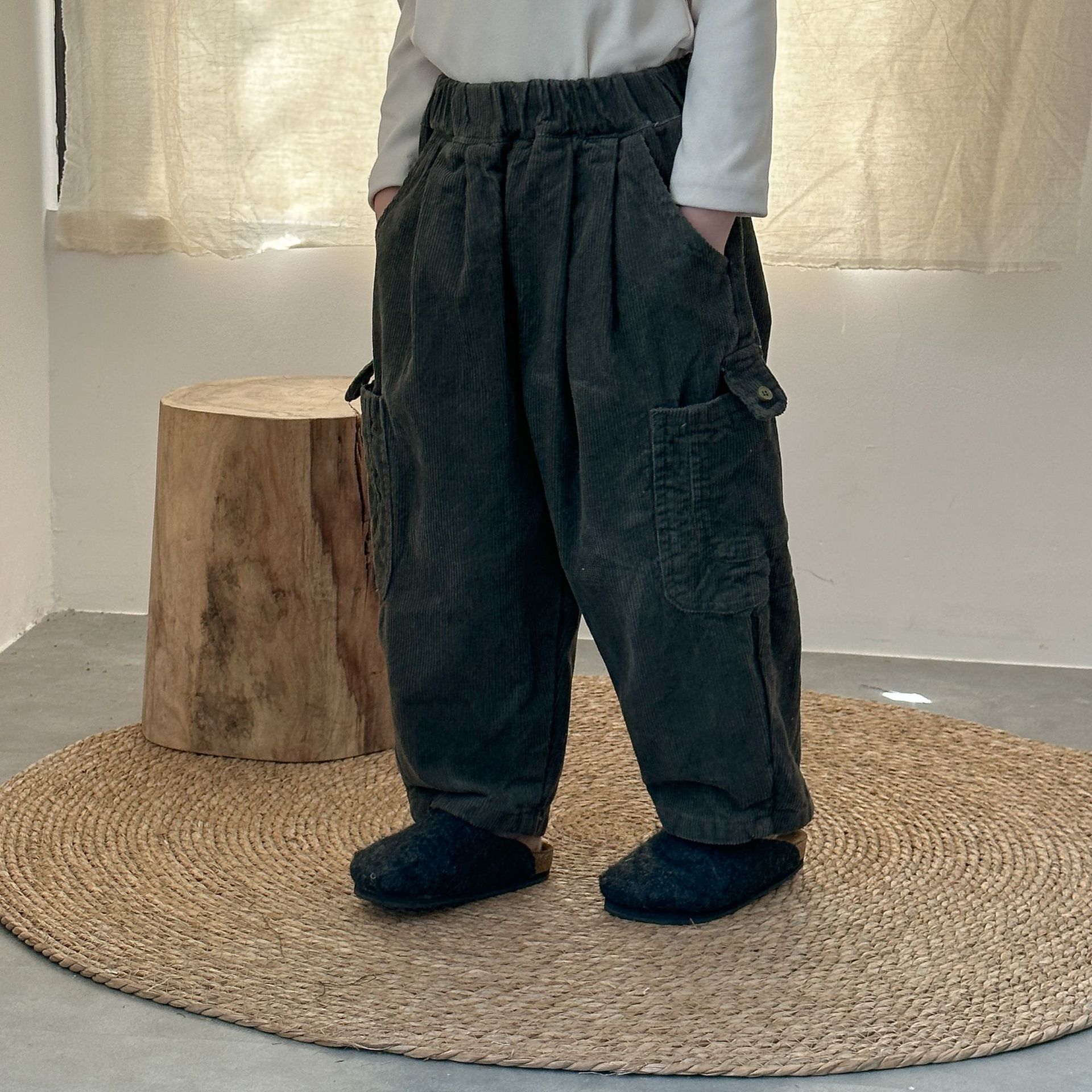Kids Corduroy Pocket Pants