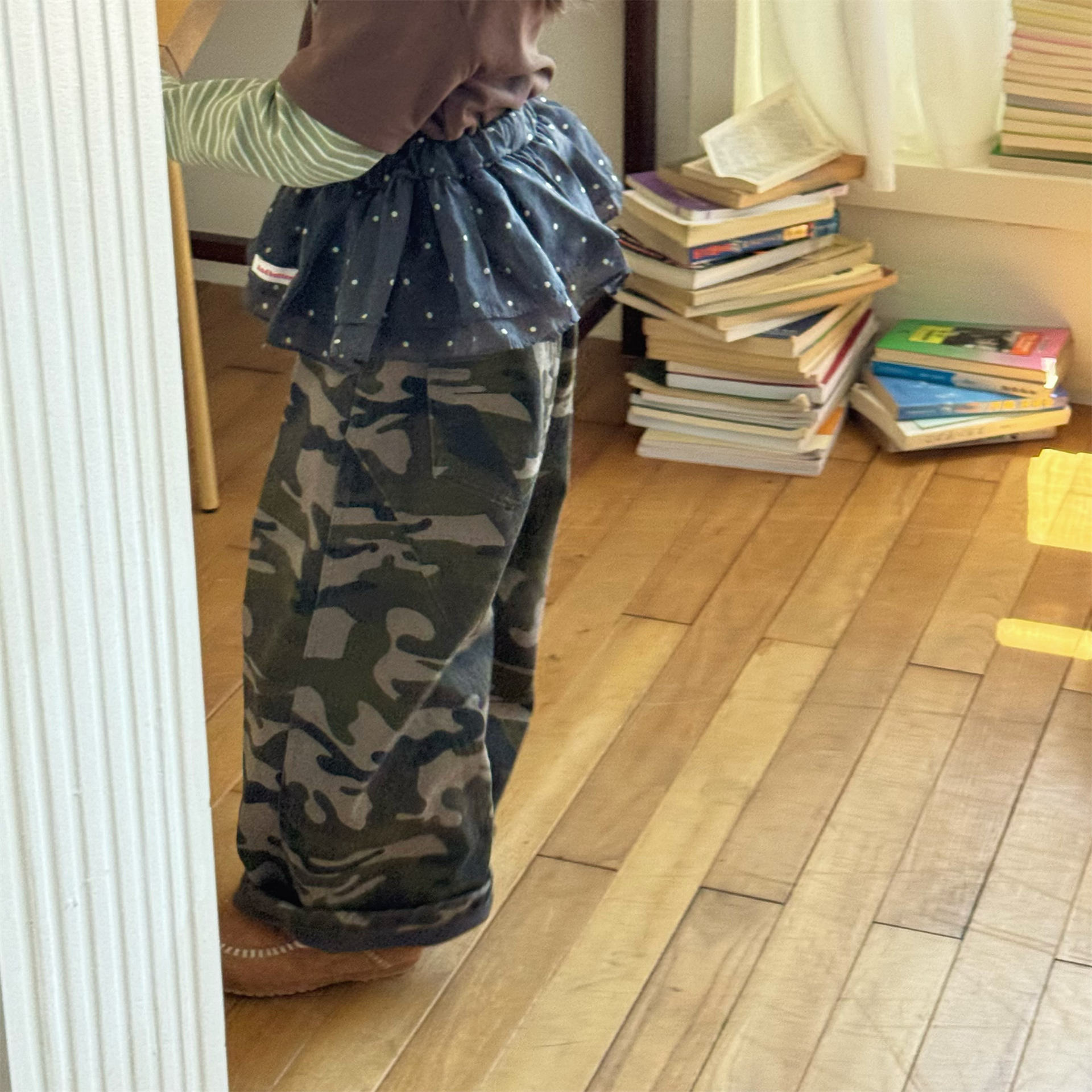 Kids Camo Warm Winter Casual Pants