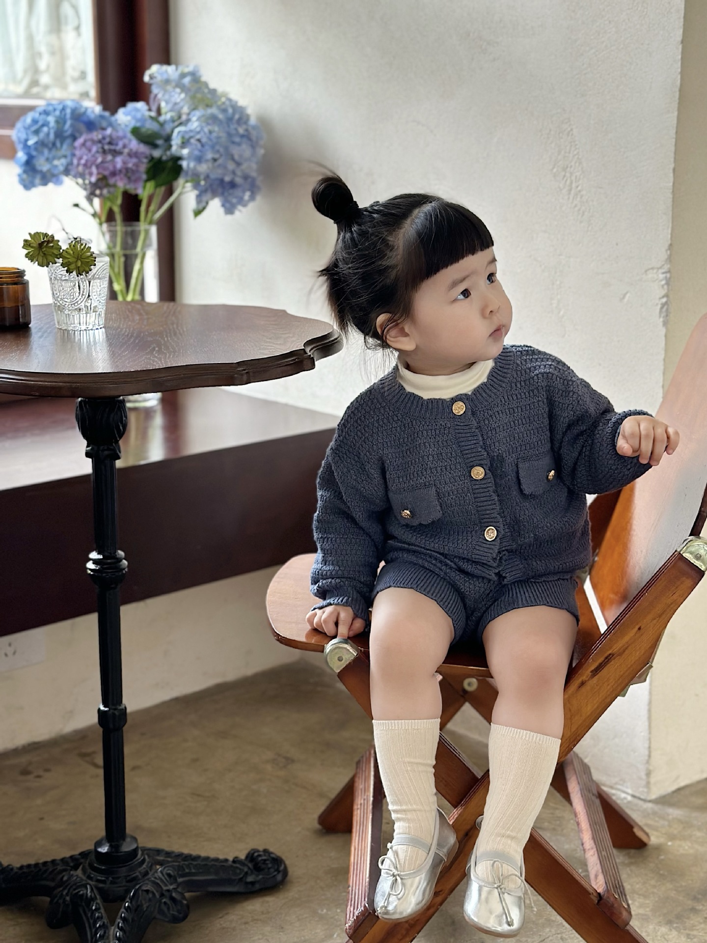 Baby Toddler Girl Cardigan and Skirt Knitting Set
