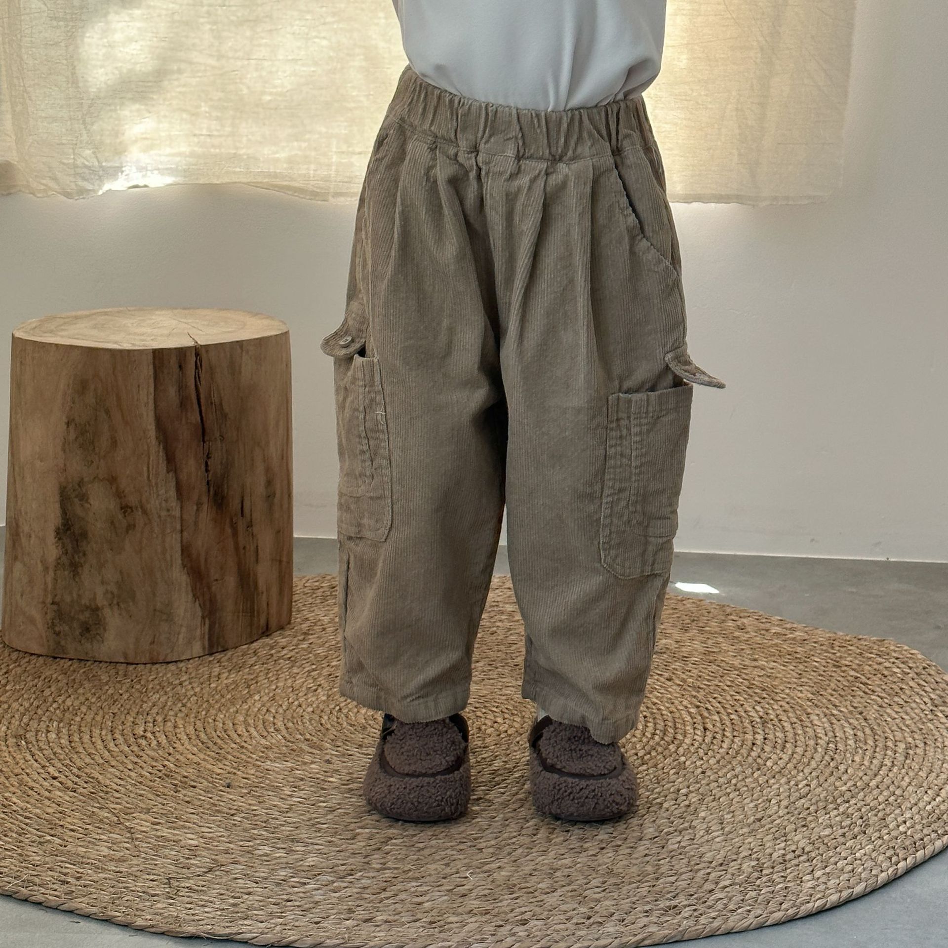 Kids Corduroy Pocket Pants