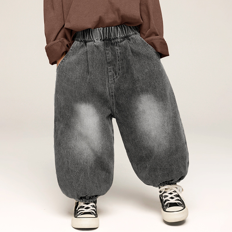 Toddler Simple Denim Jogger Pants