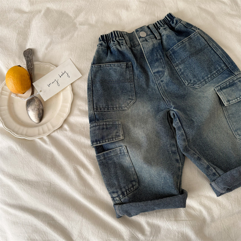 Toddler Pocket Blue Denim Pants