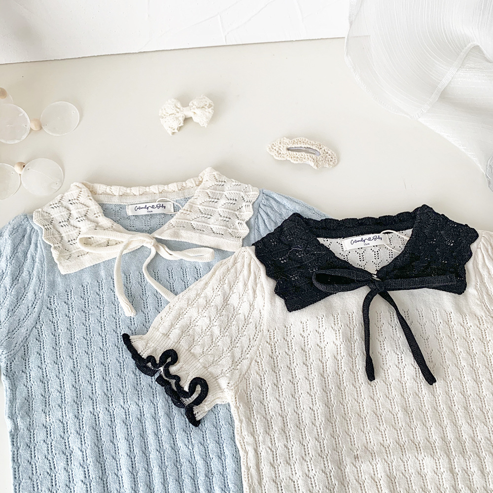 Baby Toddler Girl Lapel Sweater