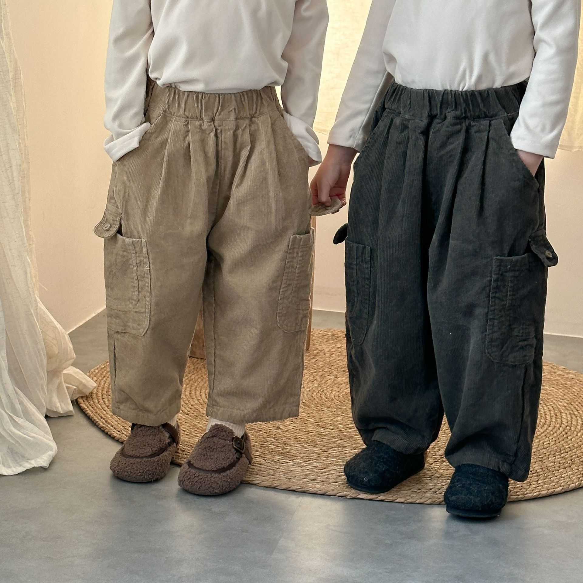 Kids Corduroy Pocket Pants