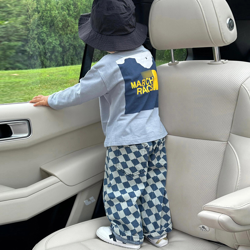 Kid Diamond Blue Denim Pants