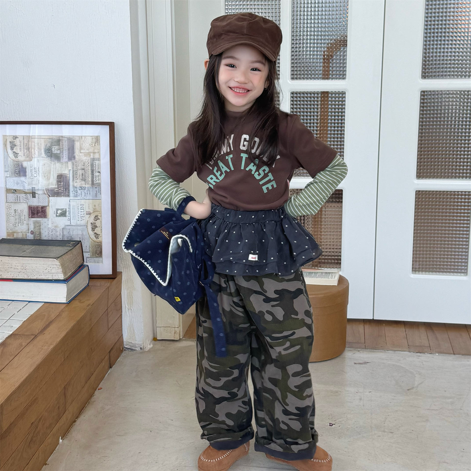 Kids Camo Warm Winter Casual Pants