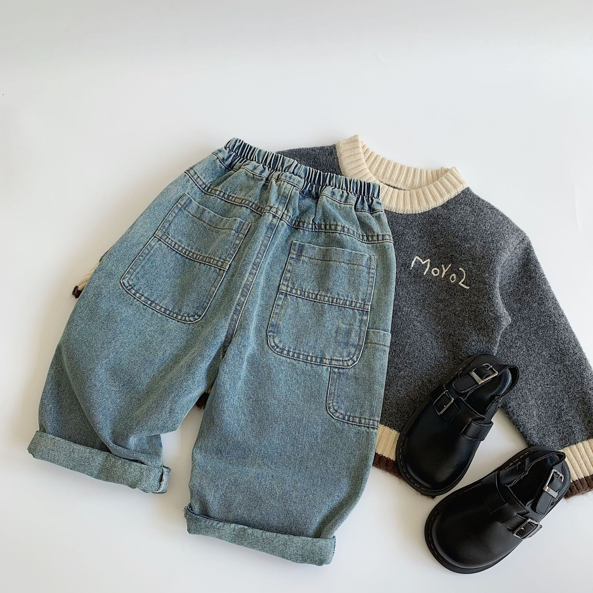 Kid Pocket Casual Jeans