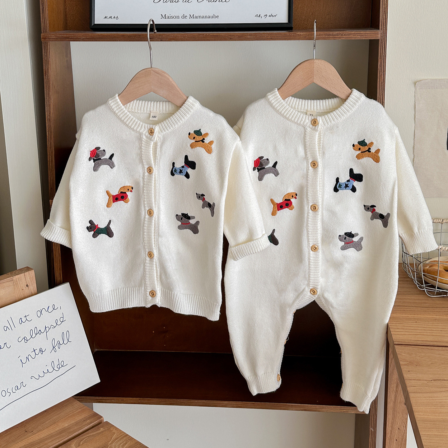 Family Cartoon Knitted Sweaters