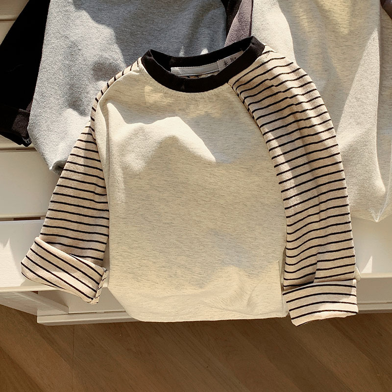 Kids Contrast Color Raglan Base Layer T-Shirt