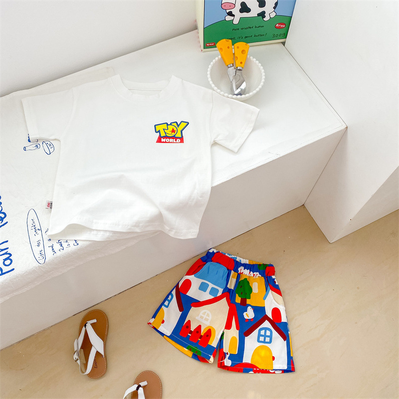 Toddler Colorful House Shorts