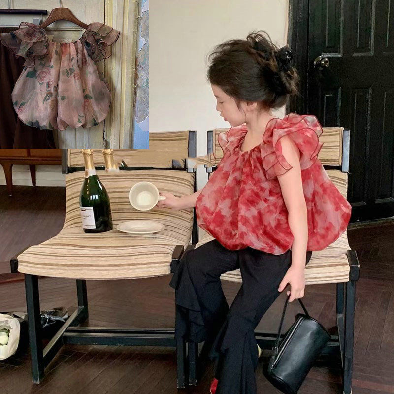 Toddler Girl Floral Mesh T-Shirt