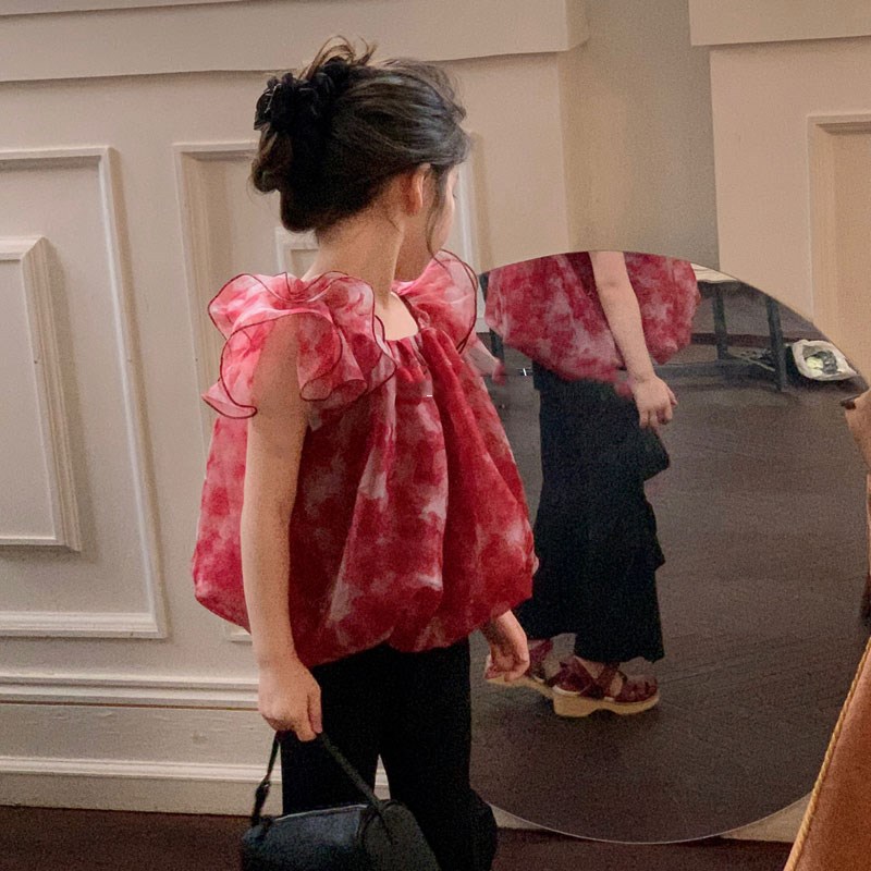 Toddler Girl Floral Mesh T-Shirt