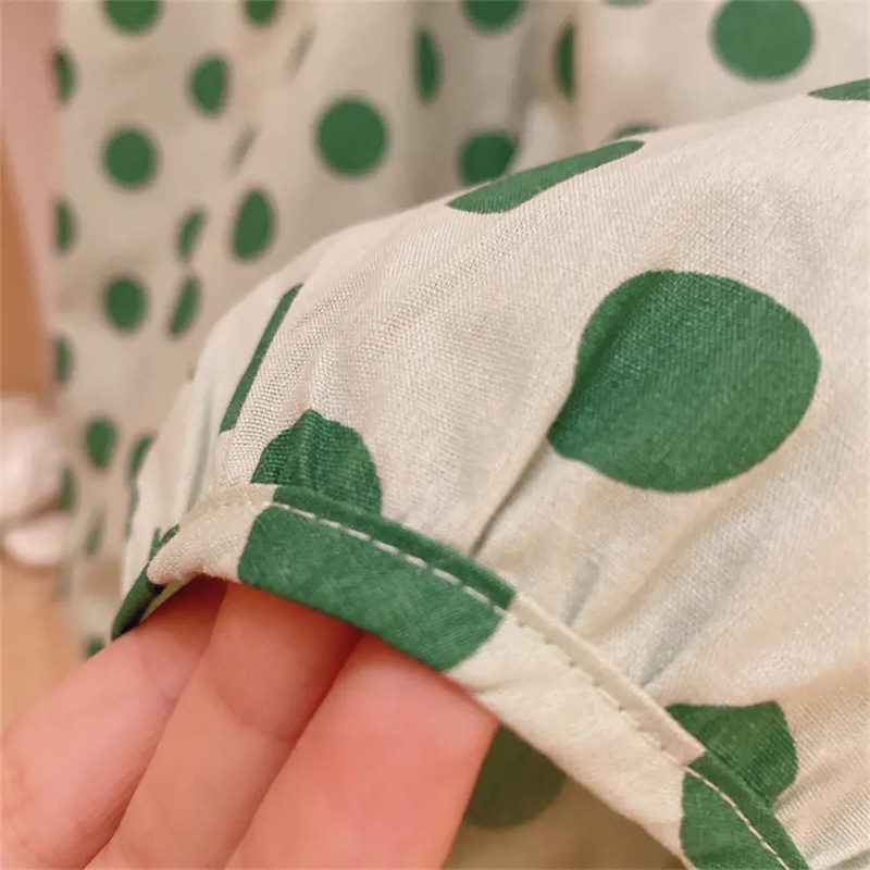 Toddler 2-Piece Green Dots Set with Hat
