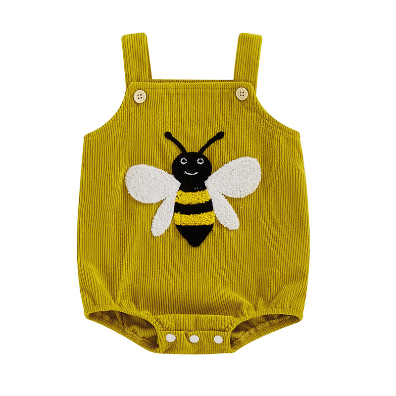 Baby Animal and Plant Embroidered Bodysuit