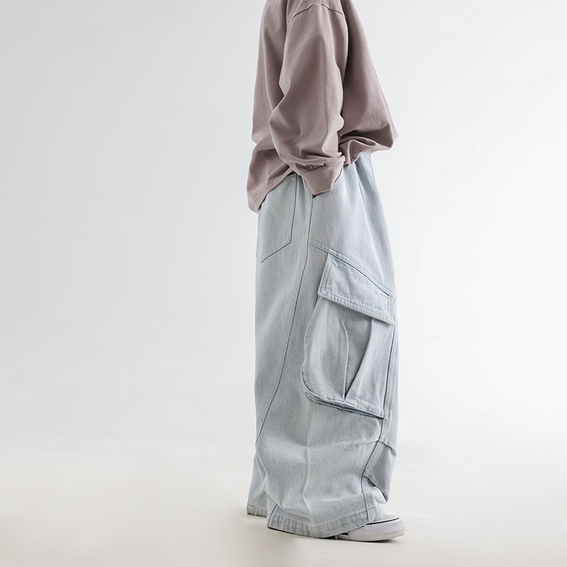 Toddler Boy Big Pocket Blue Pants