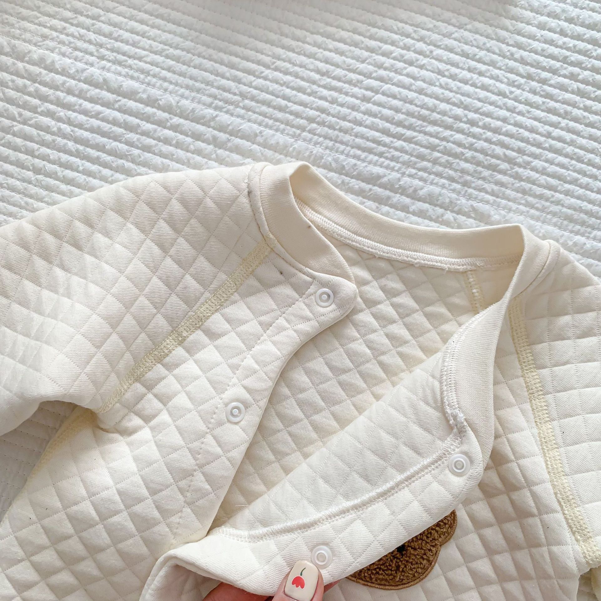 Baby Bear Kimono Crew Neck Romperr
