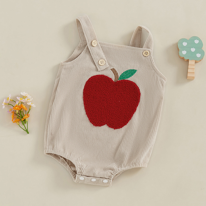 Baby Animal and Plant Embroidered Bodysuit