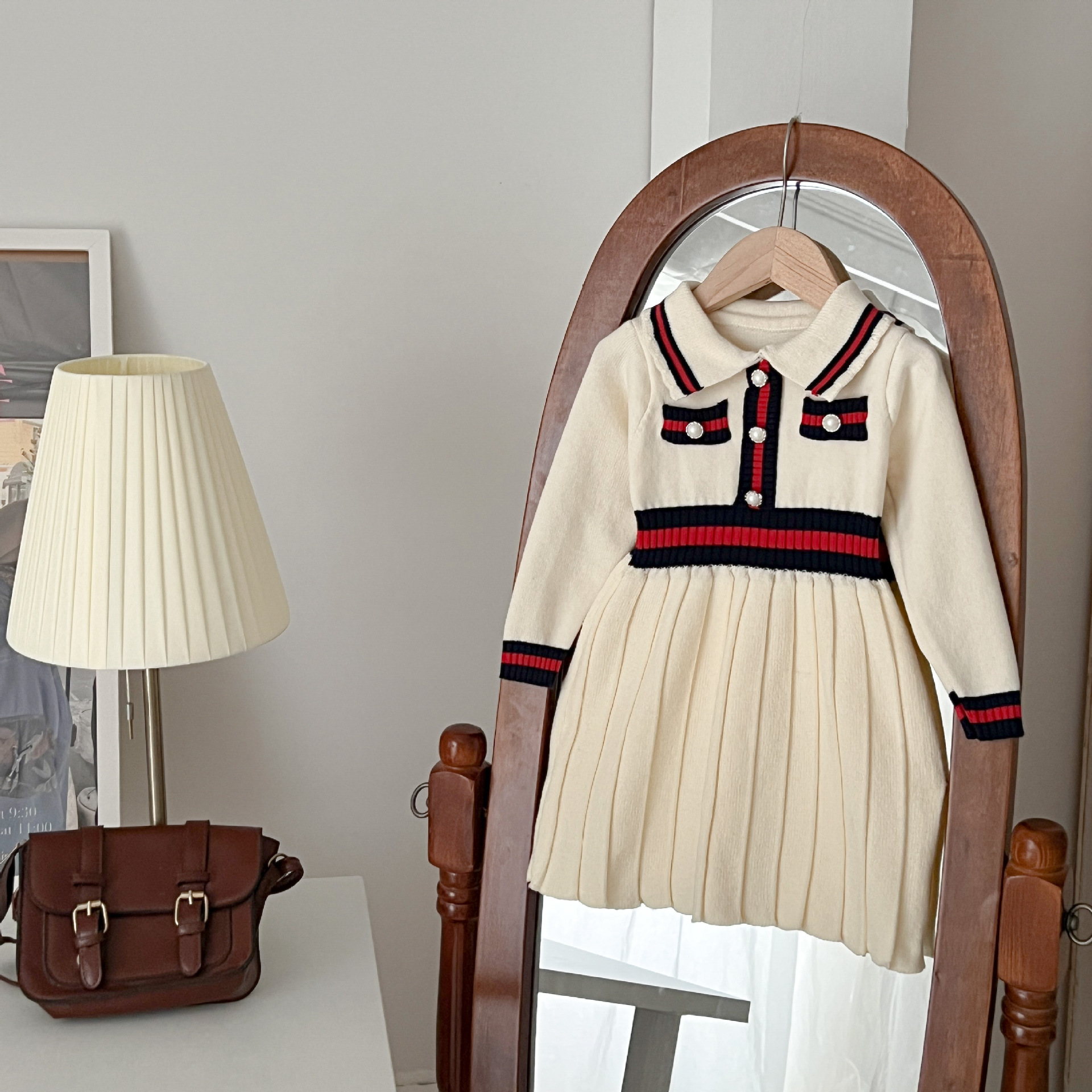 Toddler Girl Polo Collar Dress