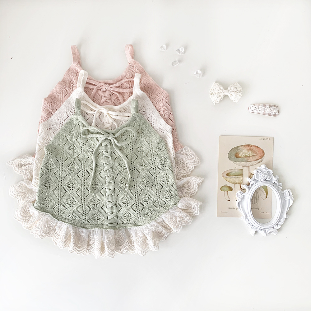 Baby Toddler Girl Lace Braided Vest