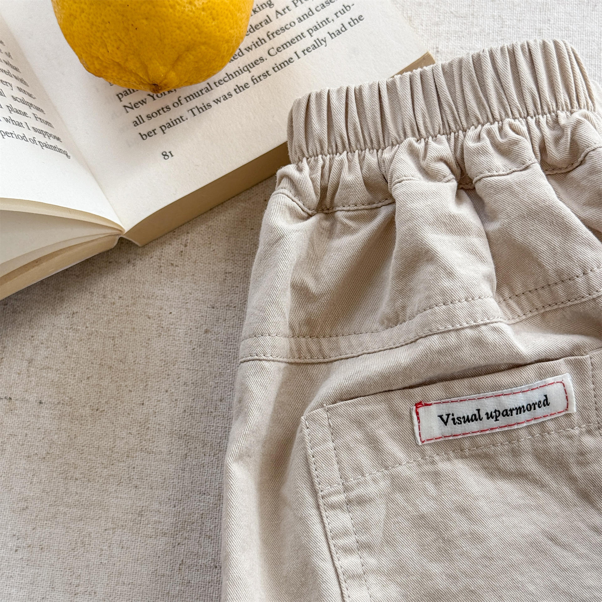 Toddler Casual Contrast Check Shorts