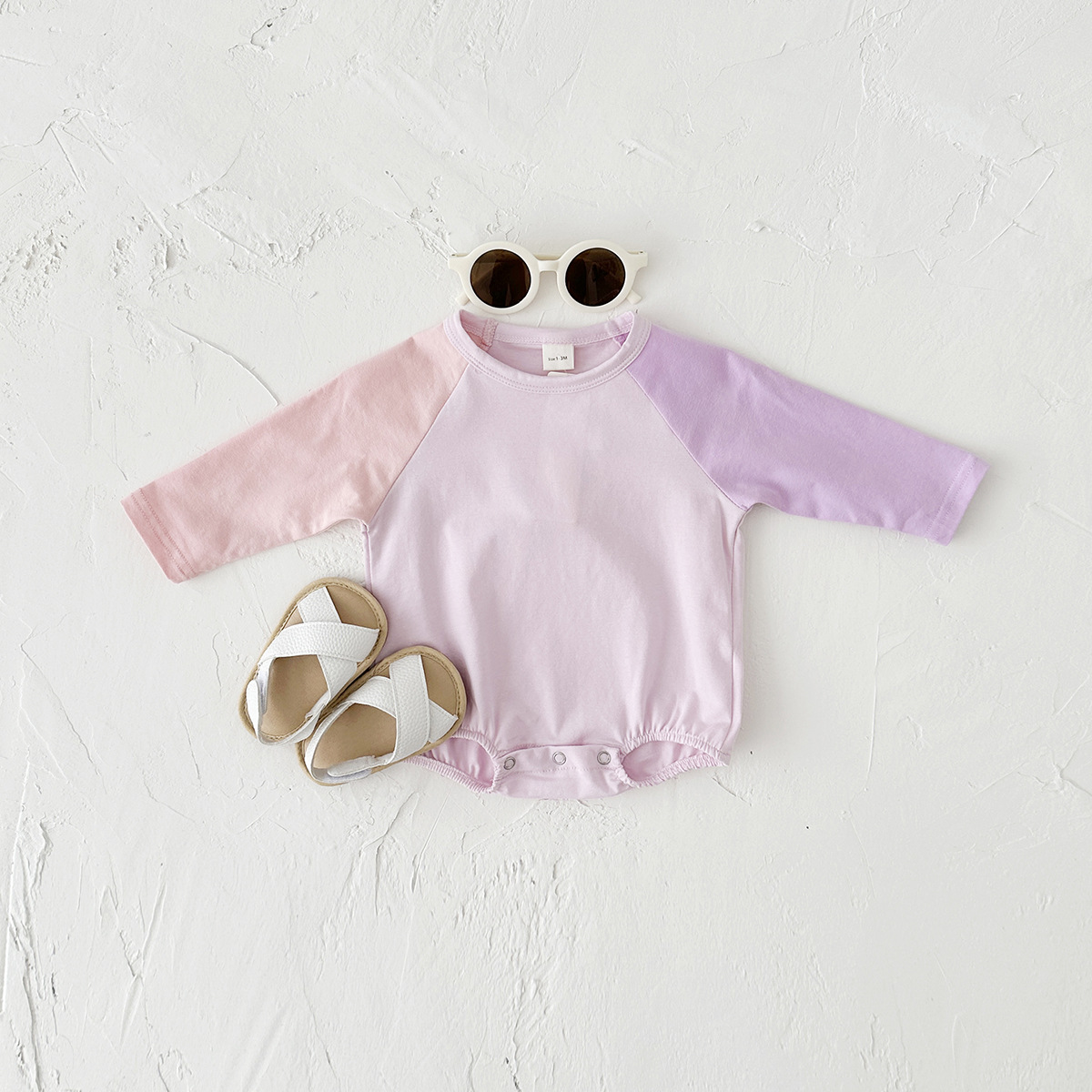 Baby Contrast Color Bodysuit