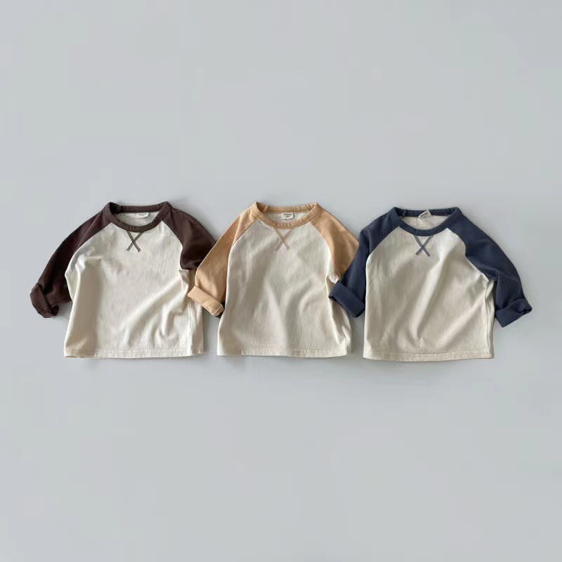 Baby Contrasting Colors Long Sleeves T-shirt