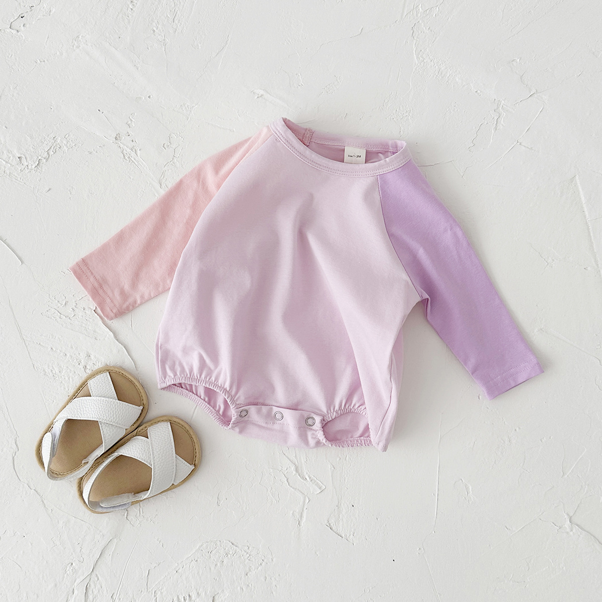 Baby Contrast Color Bodysuit