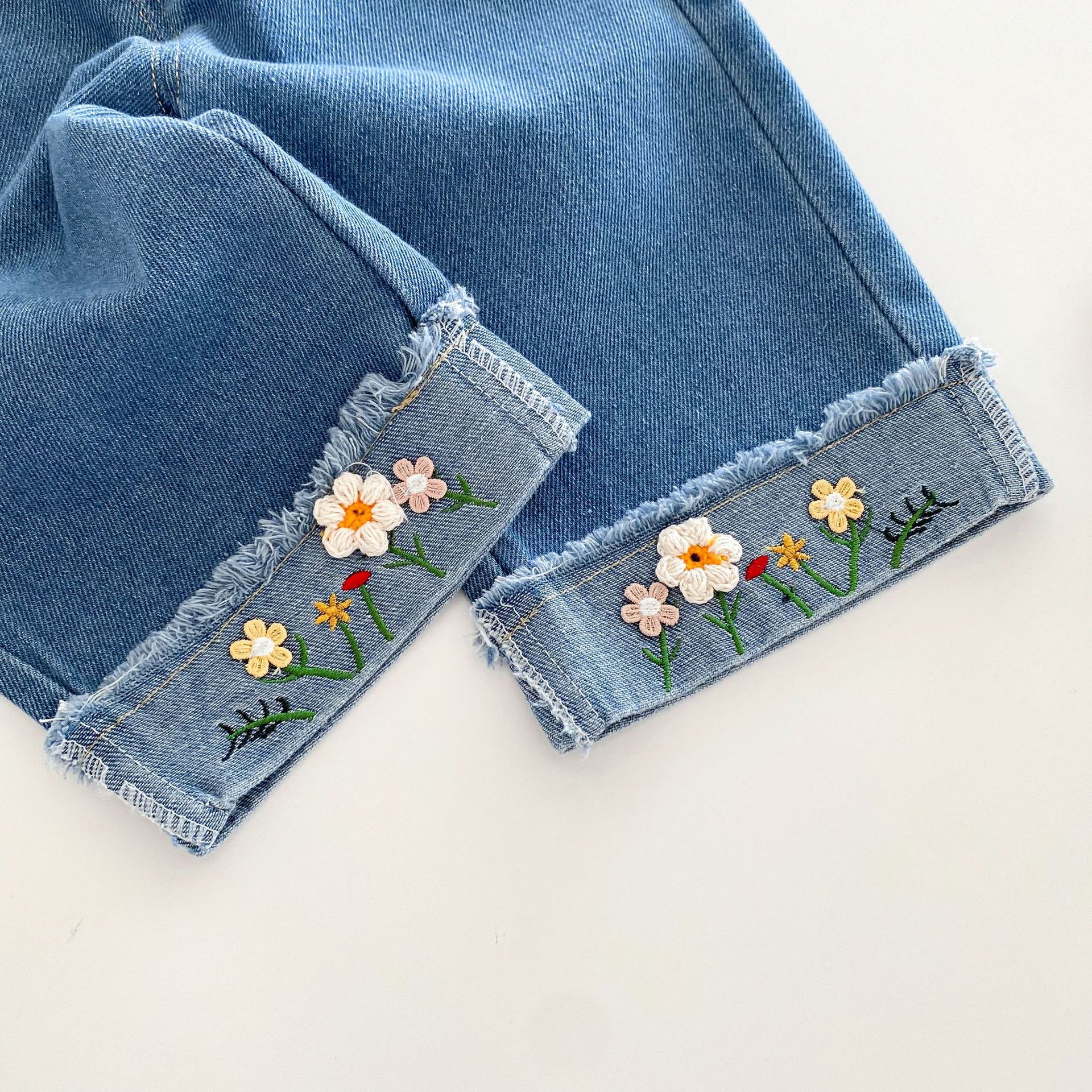 Baby Sweet Flower Chic Denim Pants
