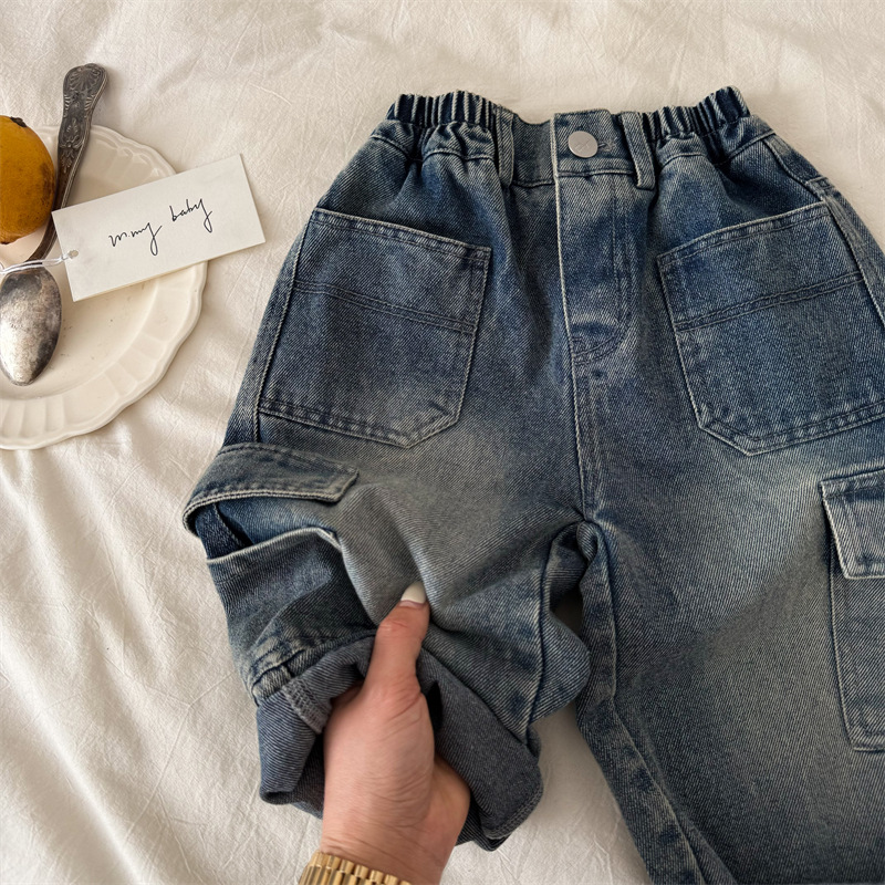 Toddler Pocket Blue Denim Pants