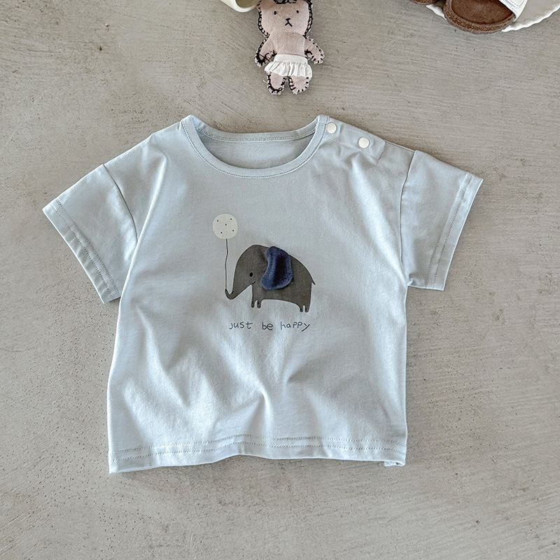 [Copy]Baby Bear Stripe T-Shirt and Shorts Set