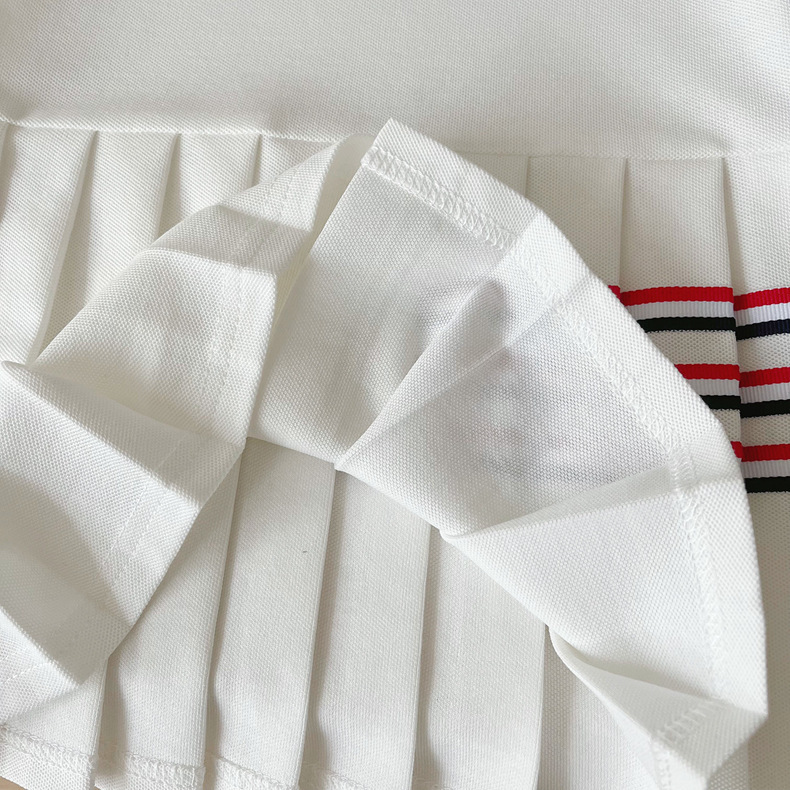 Toddler Girl Preppy Style Sleeveless White Dress