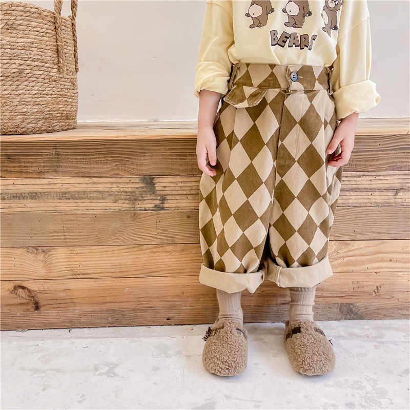Kid Diamond Casual Denim Pants