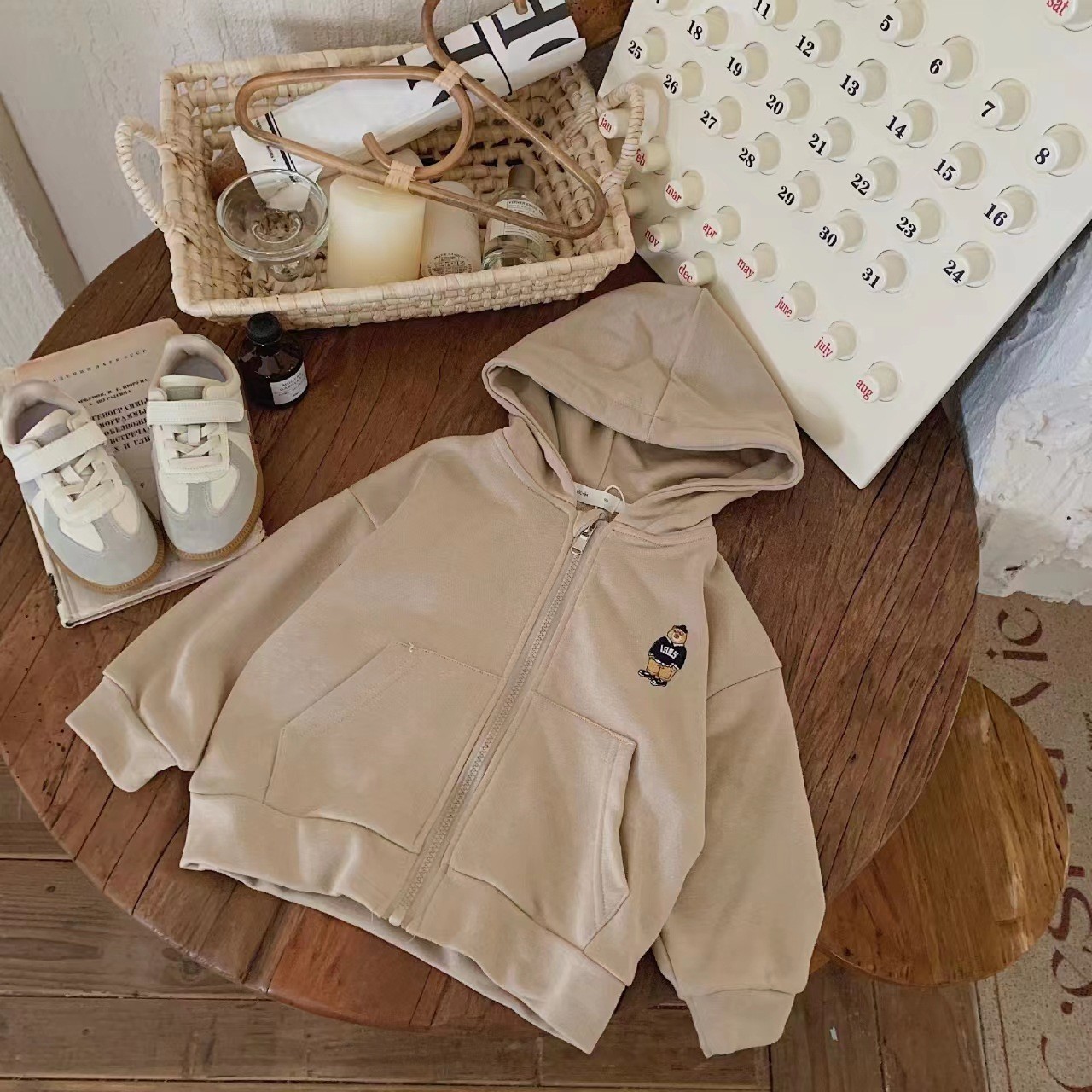 Baby Toddler Bear Cardigan Hooded Sweatshirt
