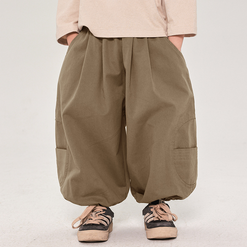 Toddler Plain Design Loose Jogger Pants