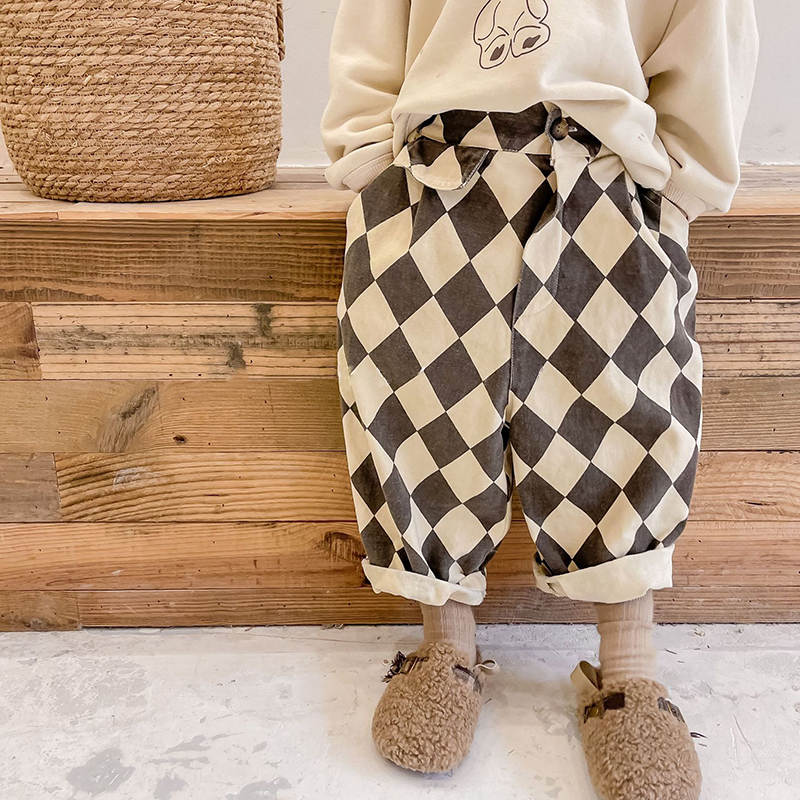 Kid Diamond Casual Denim Pants