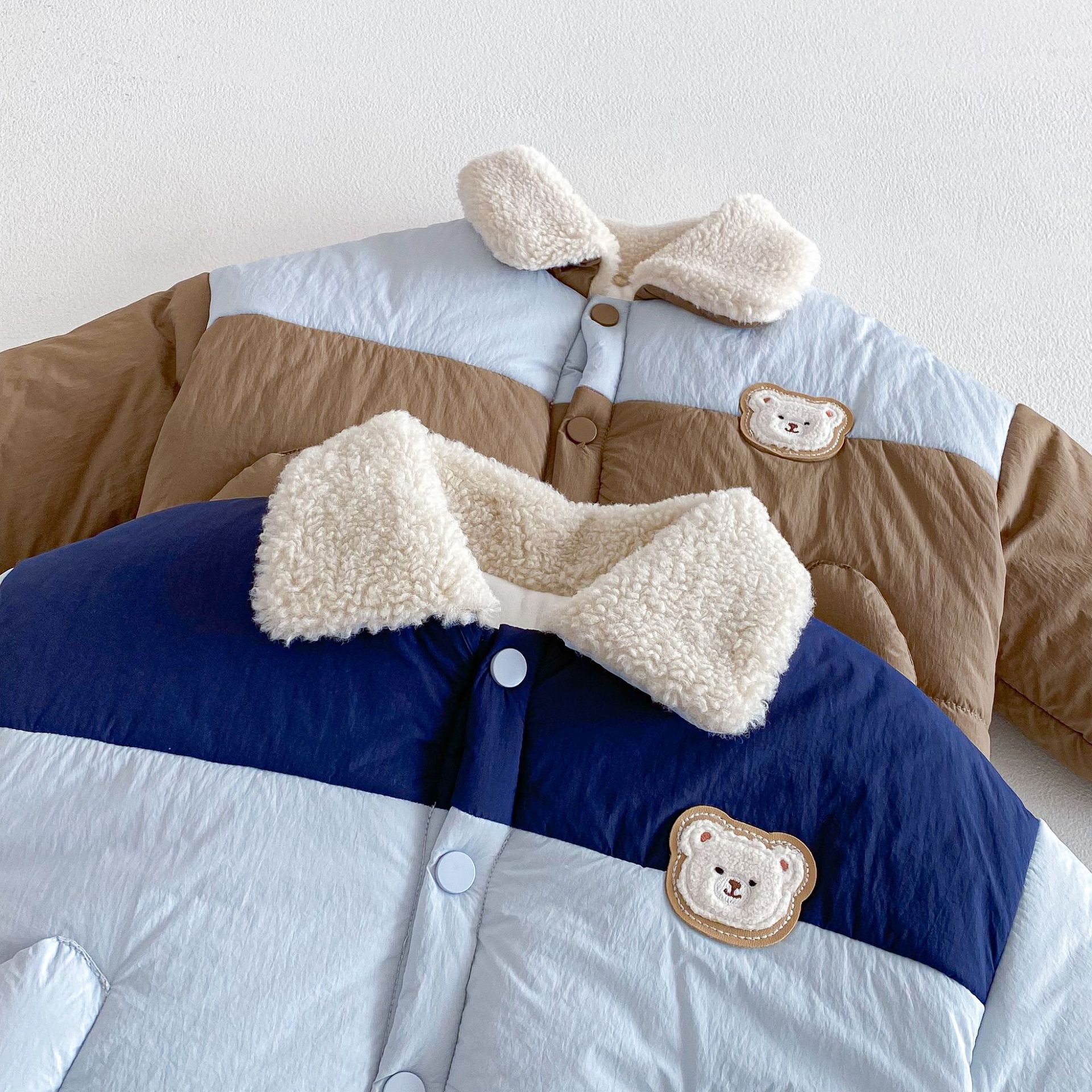 Baby & Kids Bear Colorblock Warm Jacket
