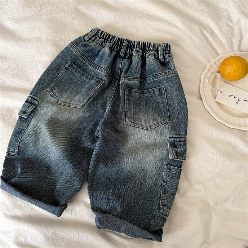 Toddler Pocket Blue Denim Pants