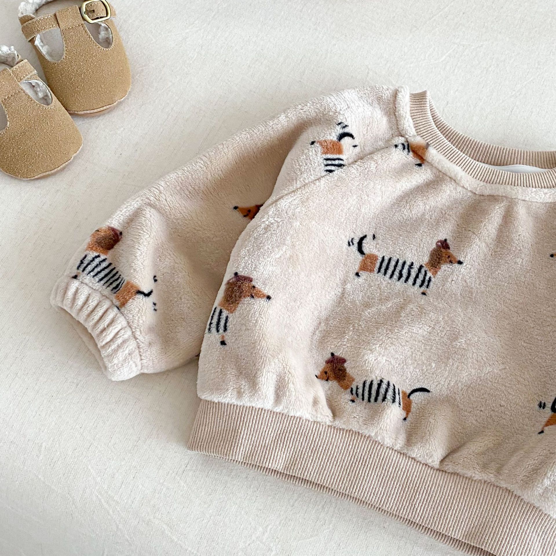 Baby Dogs Double Sided Fleece 2-piece Set