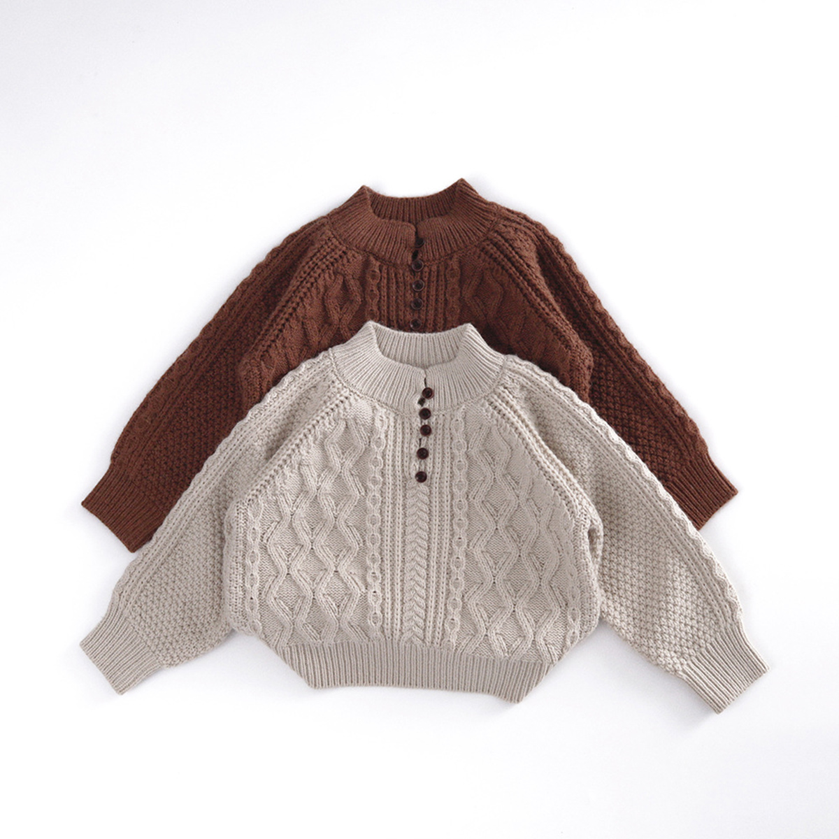 Kid Woven Turtleneck Sweater
