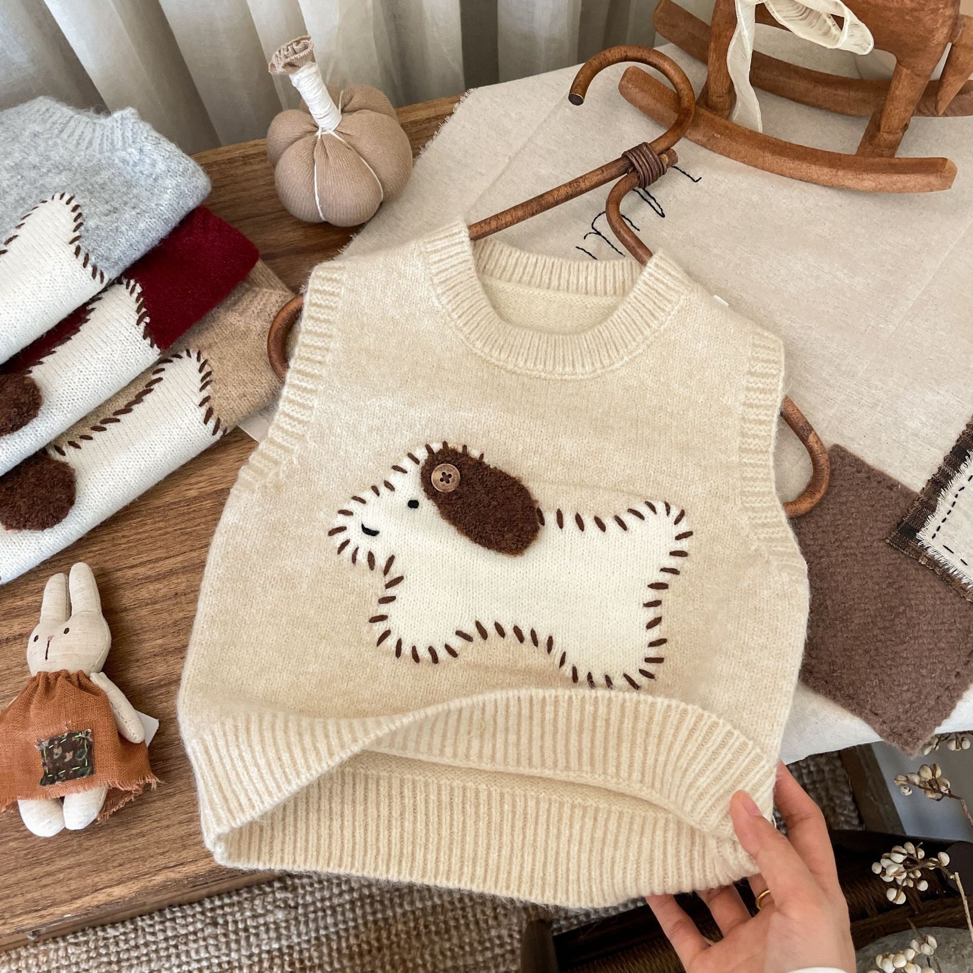 Toddler Puppy Embroidered Vest