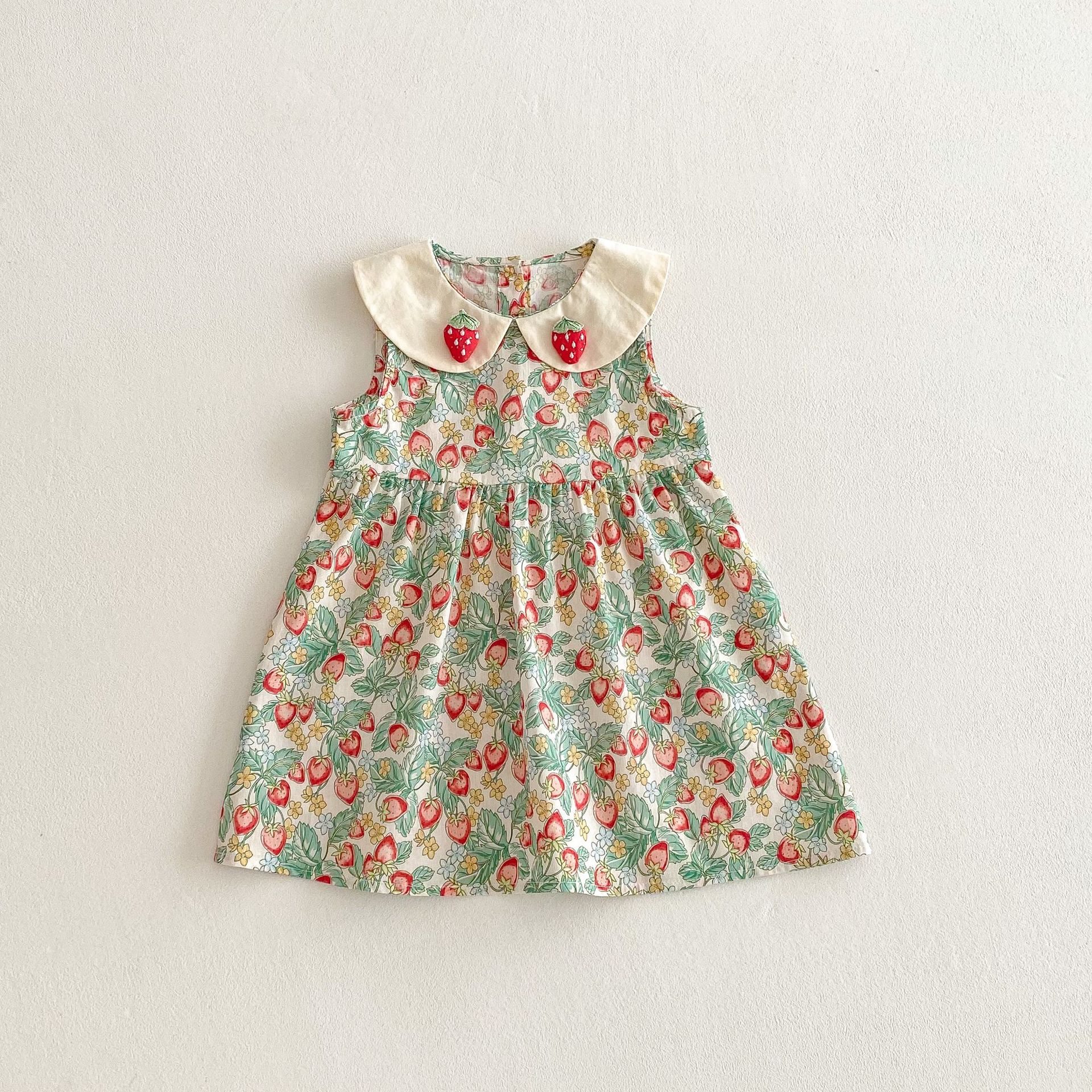 Baby Kid Girls Strawberry Princess Sundress