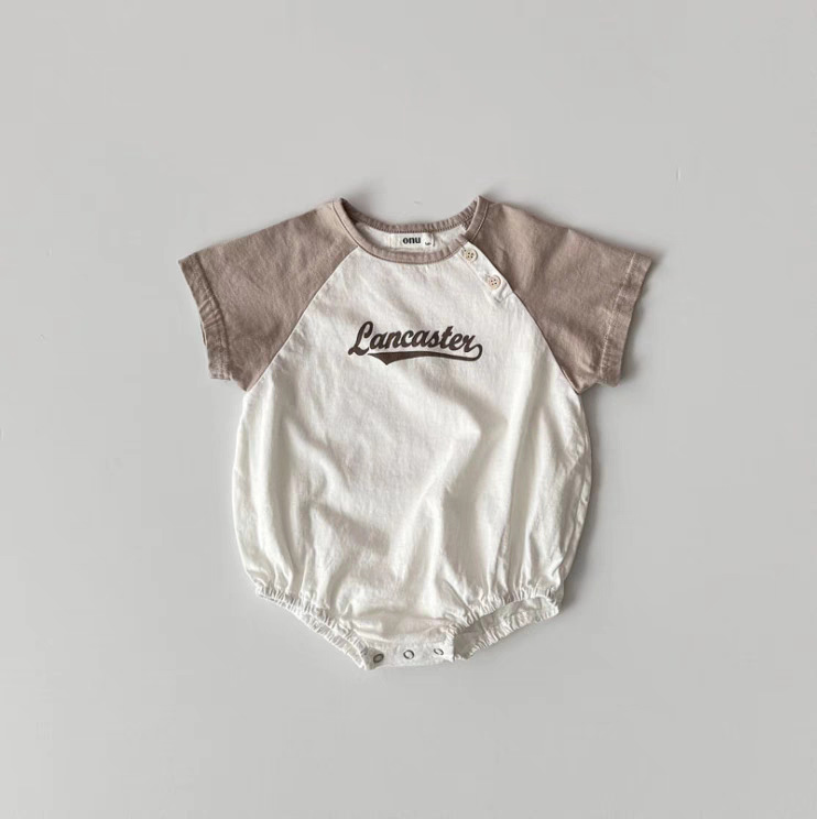 LANCASTER Baby Contrast Sleeves Bodysuit