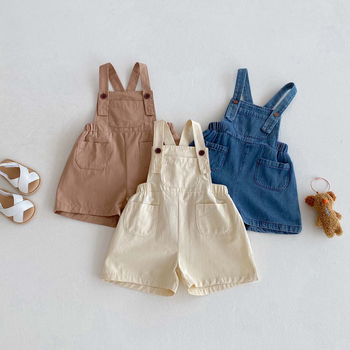 Baby Vintage-inspired Denim Overalls